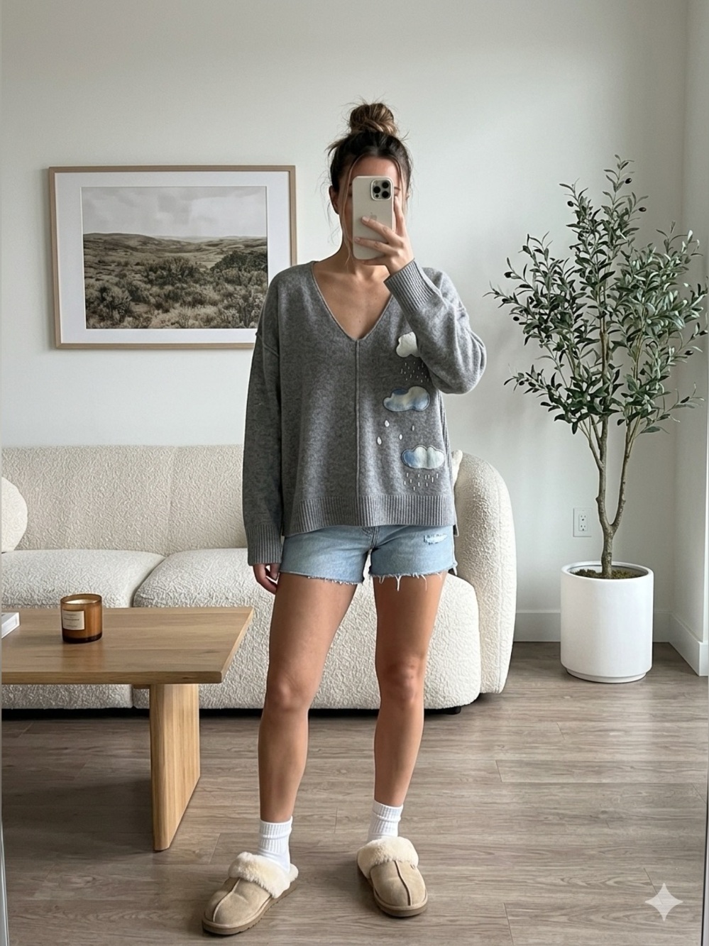 Reworked Upcycled Cloud Sweater – Cozy & Unique